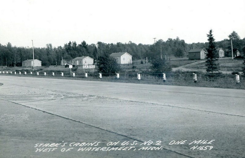 Starks Vacation Cabins - Vintage Postcard (newer photo)